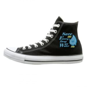 High-top canvas shoes